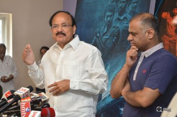 Venkaiah Naidu Watch Ghazi Movie At Prasad Labs